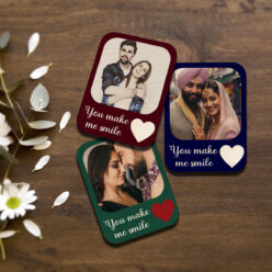 Happy Valentines Quotes Wooden Magnet | Personalized | 4x3 inches